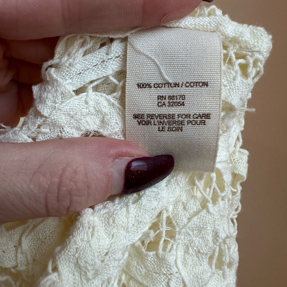 Free People Cream Lace Halter Top - Picture 13 of 13